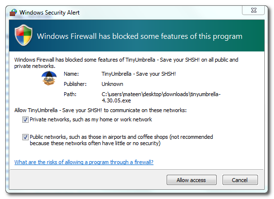tinyumbrella-for-windows-errors